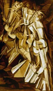 Prints of DUCHAMP: NUDE DESC. 1912. Marcel Duchamp: Nu descendant un escalier, no. 2. Oil on canvas, 1912 Related Prints: Marcel Duchamp's Print: Nu Descending a Staircase, No. 2 Oil on Canvas (1912)