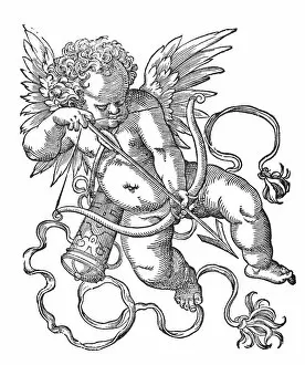 Images Dated 18th September 2007: CUPID / EROS. Woodcut, 1599, by Jost Amman