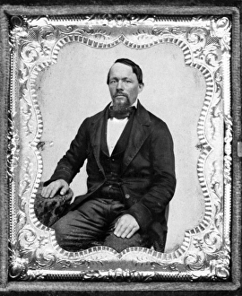 <b class=qtipBold><figcaption>Daguerreotype of an unidentified man</figcaption></b><br>DAGUERREOTYPE: MAN, c1850. Daguerreotype of an unidentified man.<br><em>© none</em> Daguerreotype of an unidentified man