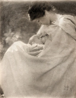 DAY: MOTHER AND CHILD, 1905. Portrait of a mother and child. Photograph by F. Holland Day DAY: MOTHER AND CHILD, 1905. Portrait of a mother and child. Photograph by F. Holland Day