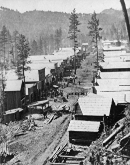 DEADWOOD, SOUTH DAKOTA. Photographed in 1876 DEADWOOD, SOUTH DAKOTA. Photographed in 1876