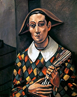 DERAIN: HARLEQUIN, 1919. Harlequin. Canvas by Andre Derain, 1919 DERAIN: HARLEQUIN, 1919. Harlequin. Canvas by Andre Derain, 1919