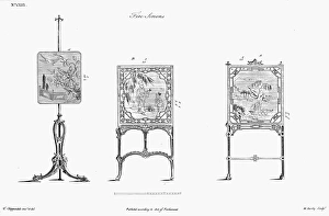 Design for Fire Screens in the Chinese manner by Thomas Chippendale, 1753 Design for Fire Screens in the Chinese manner by Thomas Chippendale, 1753