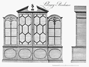 Design for a library bookcase, 1753, by Thomas Chippendale Design for a library bookcase, 1753, by Thomas Chippendale
