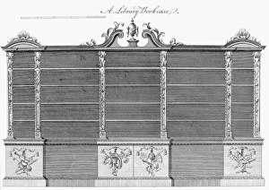 Design for a library bookcase, 1760, by Thomas Chippendale Design for a library bookcase, 1760, by Thomas Chippendale