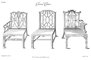 Designs for chairs in the Chinese manner by Thomas Chippendale, 1753 Designs for chairs in the Chinese manner by Thomas Chippendale, 1753