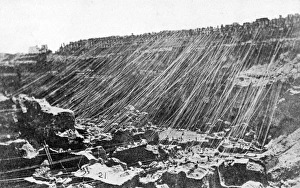DIAMOND MINING, 1882. The Kimberley diamond mine, South Africa DIAMOND MINING, 1882. The Kimberley diamond mine, South Africa