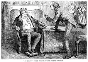 Images Dated 20th December 2006: DICKENS: MARTIN CHUZZLEWIT. Wood engraving from a 19th century American edition