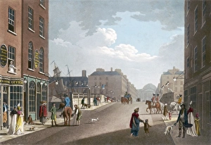 DUBLIN: ESSEX BRIDGE, 1797. View from Capel Street, looking over the Essex Bridge in DUBLIN: ESSEX BRIDGE, 1797. View from Capel Street, looking over the Essex Bridge in