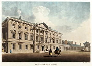 DUBLIN: LEINSTER HOUSE. Leinster House, the residence of the Duke of Leinster in Dublin DUBLIN: LEINSTER HOUSE. Leinster House, the residence of the Duke of Leinster in Dublin
