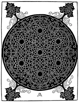 DURER: KNOT, 1507. Knots with Seven Lattices. Woodcut, c1507, by Albrecht Durer DURER: KNOT, 1507. Knots with Seven Lattices. Woodcut, c1507, by Albrecht Durer