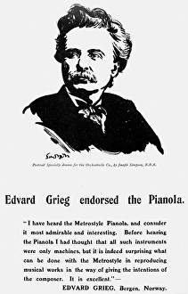 EDVARD GRIEG (1843-1907). Norwegian composer EDVARD GRIEG (1843-1907). Norwegian composer