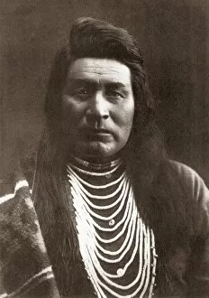Nez Perce Gallery: EDWARD CURTIS: NEZ PERCE. A Nez Perce Native American: photographed by Edward S