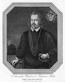 EDWARD WARREN DE POYNTON (1563-1609). English nobleman. Line engraving by James Basire EDWARD WARREN DE POYNTON (1563-1609). English nobleman. Line engraving by James Basire
