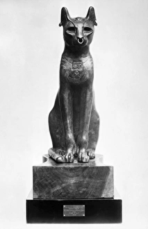 EGYPT: GODDESS BASTET. The Gayer-Anderson cat, representing the Egyptian goddess Bastet EGYPT: GODDESS BASTET. The Gayer-Anderson cat, representing the Egyptian goddess Bastet