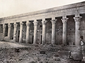 EGYPT: TEMPLE OF ISIS. Peristyle hall at the Temple of Isis, built in the 4th century B EGYPT: TEMPLE OF ISIS. Peristyle hall at the Temple of Isis, built in the 4th century B