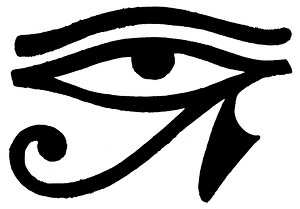 EGYPTIAN SYMBOL: WEDJAT. The Wedjat, an ancient Egyptian symbol of the eye of Horus EGYPTIAN SYMBOL: WEDJAT. The Wedjat, an ancient Egyptian symbol of the eye of Horus