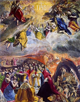 EL GRECO: PHILIP II, c1577. The Dream of Philip II. Oil on canvas, c1577-1582 EL GRECO: PHILIP II, c1577. The Dream of Philip II. Oil on canvas, c1577-1582