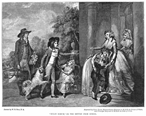 ELEMENTARY SCHOOL, c1790. Dulce decorum, or the return from school ELEMENTARY SCHOOL, c1790. Dulce decorum, or the return from school