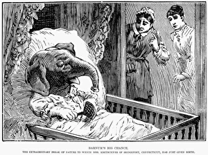 ELEPHANT BOY HOAX, 1887. 'Barnum's big chance. The extraordinary freak of nature ELEPHANT BOY HOAX, 1887. 'Barnum's big chance. The extraordinary freak of nature