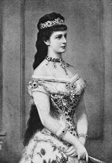 ELIZABETH OF AUSTRIA (1837-1898). Empress of Austria, 1854-1898. Photographed in 1885 ELIZABETH OF AUSTRIA (1837-1898). Empress of Austria, 1854-1898. Photographed in 1885
