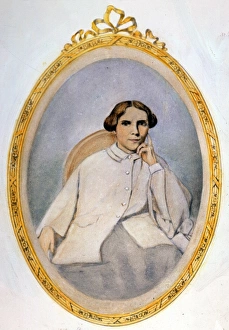 ELIZABETH BLACKWELL (1821-1910) at age 38, after a drawing by the Countess de Charnacee ELIZABETH BLACKWELL (1821-1910) at age 38, after a drawing by the Countess de Charnacee