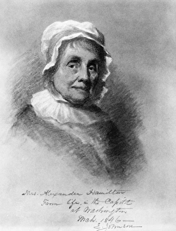 ELIZABETH S. HAMILTON (1757-1854). Elizabeth Schuyler Hamilton, wife of Alexander Hamilton ELIZABETH S. HAMILTON (1757-1854). Elizabeth Schuyler Hamilton, wife of Alexander Hamilton