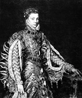 ELIZABETH OF VALOIS (1545-1568). Queen of Spain, 1560-1568 ELIZABETH OF VALOIS (1545-1568). Queen of Spain, 1560-1568