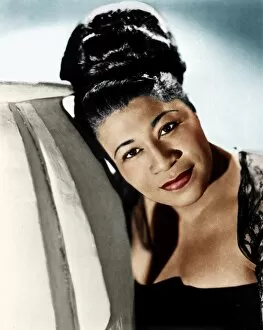 ELLA FITZGERALD (1917-1996). American singer. Photographed in the 1940s by Maurice Seymour