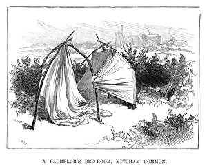 ENGLAND: GYPSY CAMP, 1880. Gypsy tent near London, England. English engraving, 1880 ENGLAND: GYPSY CAMP, 1880. Gypsy tent near London, England. English engraving, 1880