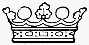 ENGLISH CROWN. Coronet of a Marquess of England ENGLISH CROWN. Coronet of a Marquess of England