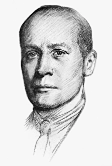 ERNEST HOWARD SHEPARD (1879-1976). English artist and cartoonist. From a drawing by Frank Slater ERNEST HOWARD SHEPARD (1879-1976). English artist and cartoonist. From a drawing by Frank Slater