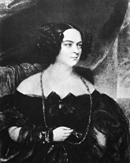 EVELINE RZEWUSKA HANSKA (1800-1882). Polish countess and wife of French writer, Honore de Balzac EVELINE RZEWUSKA HANSKA (1800-1882). Polish countess and wife of French writer, Honore de Balzac