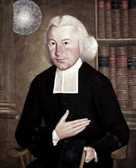 EZRA STILES (1727-1795). American clergyman, theologian, and educator. Oil on canvas EZRA STILES (1727-1795). American clergyman, theologian, and educator. Oil on canvas