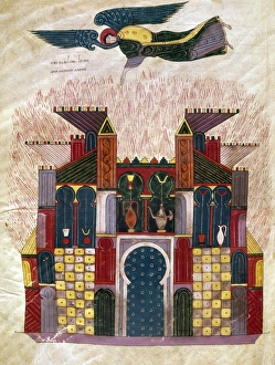 FACUNDUS BEATUS, 1047. Judgement of Babylon. Manuscript illumination from the Beatus of FACUNDUS BEATUS, 1047. Judgement of Babylon. Manuscript illumination from the Beatus of