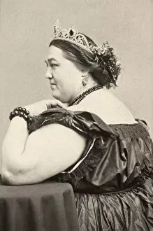 Images Dated 16th July 2007: FAT LADY, 19th CENTURY. Hannah Battersby, a 700-lb. American circus fat lady. Photograph