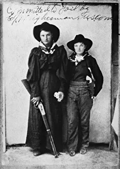 Images Dated 28th April 2008: FEMALE OUTLAWS. Cattle Annie and Little Britches, teenage members of the Doolin gang