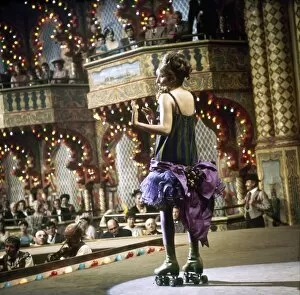 Performance Gallery: FILM: FUNNY GIRL, 1968. Barbra Streisand, performing on roller skates