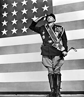 FILM: PATTON, 1970. George C. Scott as General George S. Patton in World War II