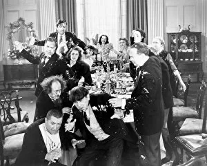Food Collection: Film still of the The Three Stooges. American comedians