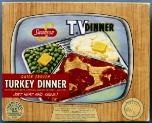 Television Prints: Print of Swanson's Turkey TV Dinner, 1954