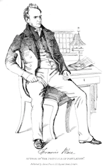 FRANCIS PLACE (1771-1854). English reformer. Drawing, c1830, by Daniel Maclise FRANCIS PLACE (1771-1854). English reformer. Drawing, c1830, by Daniel Maclise