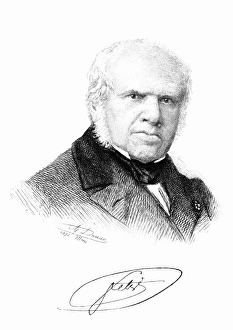 FRANCOIS JOSEPH FETIS (1784-1871). Belgian composer and critic. Etching, 1872, by A FRANCOIS JOSEPH FETIS (1784-1871). Belgian composer and critic. Etching, 1872, by A