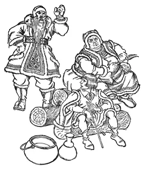 GARDEN OF PARADISE. The North Wind and the prince in the cave of the winds GARDEN OF PARADISE. The North Wind and the prince in the cave of the winds