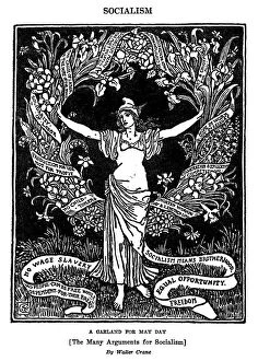 Allegory Gallery: A GARLAND FOR MAY DAY, 1913. A Garland for May day [The Many Arguments for Socialism]