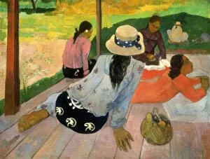 GAUGUIN: SIESTA, 1891. Paul Gauguin: The Siesta. Oil on canvas, c1891