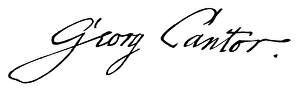 GEORG CANTOR (1845-1918). German mathematician. Autograph signature GEORG CANTOR (1845-1918). German mathematician. Autograph signature