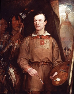 GEORGE CATLIN (1796-1872). American artist and author GEORGE CATLIN (1796-1872). American artist and author