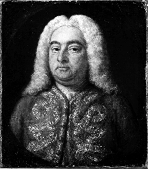 GEORGE FREDERICK HANDEL (1685-1759). German (naturalized British) composer. Oil on canvas GEORGE FREDERICK HANDEL (1685-1759). German (naturalized British) composer. Oil on canvas