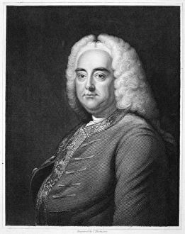 GEORGE FREDERICK HANDEL (1685-1759). German (naturalized British) composer GEORGE FREDERICK HANDEL (1685-1759). German (naturalized British) composer
